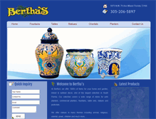 Tablet Screenshot of berthasgardenfountains.com